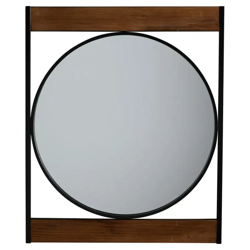 

with a Modern Rustic Look-Stylish Decorative Accent Piece for Living Room Bedroom Home Office Decor. Stylish Metal Wall Mirror w
