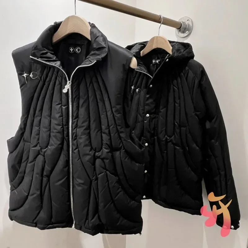 24ss зимние звездные луны с металлическим логотипом Thug Club куртки повседневные