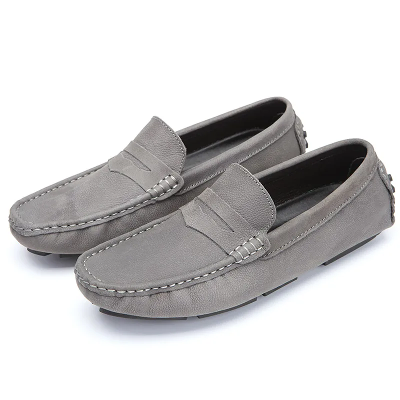 

Summer Man Loafers Wedding Dress Black Driving Moccasins Footwear For Men Casual Shoes Split Leather Slip On Sneakers Male Shoes