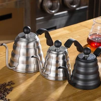 1l1 2l drip kettle thermometer pour over coffee tea pot swan long neck stainless steel thin mouth gooseneck cloud drip kettle