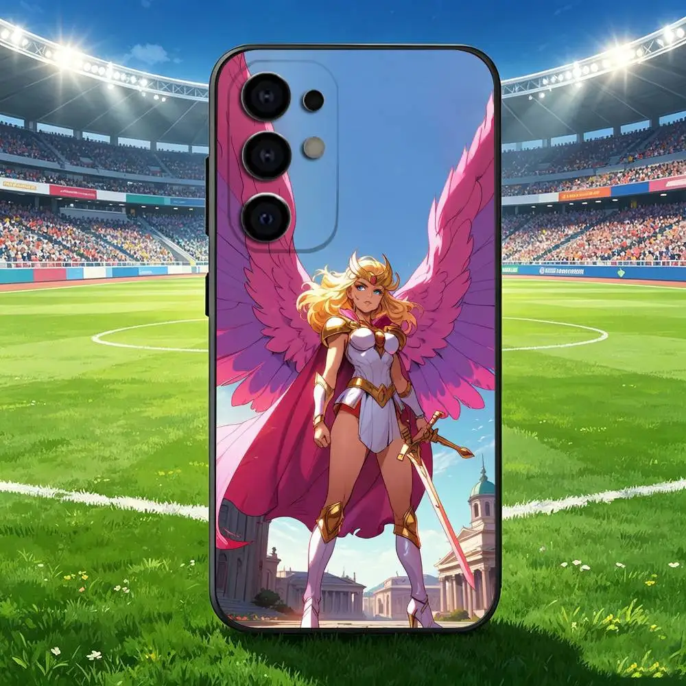 Ностальгический чехол для телефона C-Cartoon S-She-Ra-A для Samsung S 25,24,23,22,30,21,10,9,Ultra,Plus,Lite,FE,4,5 G, мягкий черный чехол (art.: 3920db115cc71) - 3920db115cc71