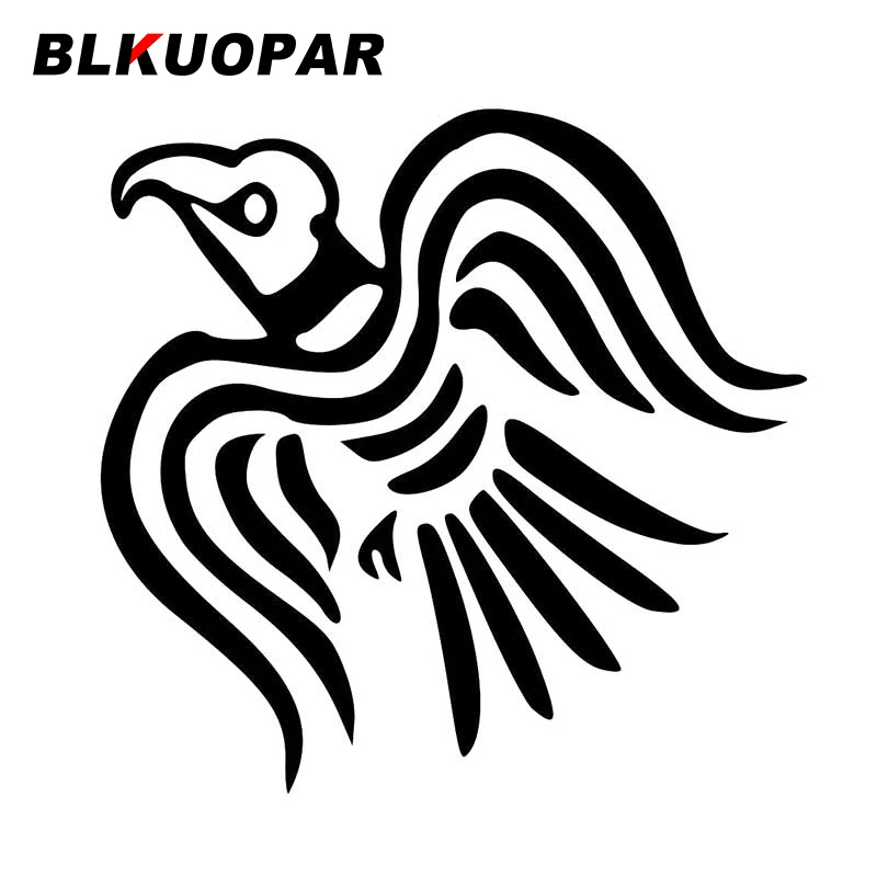 

Наклейки для автомобиля BLKUOPAR с символом викинга ворона, водонепроницаемые графические наклейки, виниловые устойчивые к царапинам наклейки для мотоцикла и автомобиля