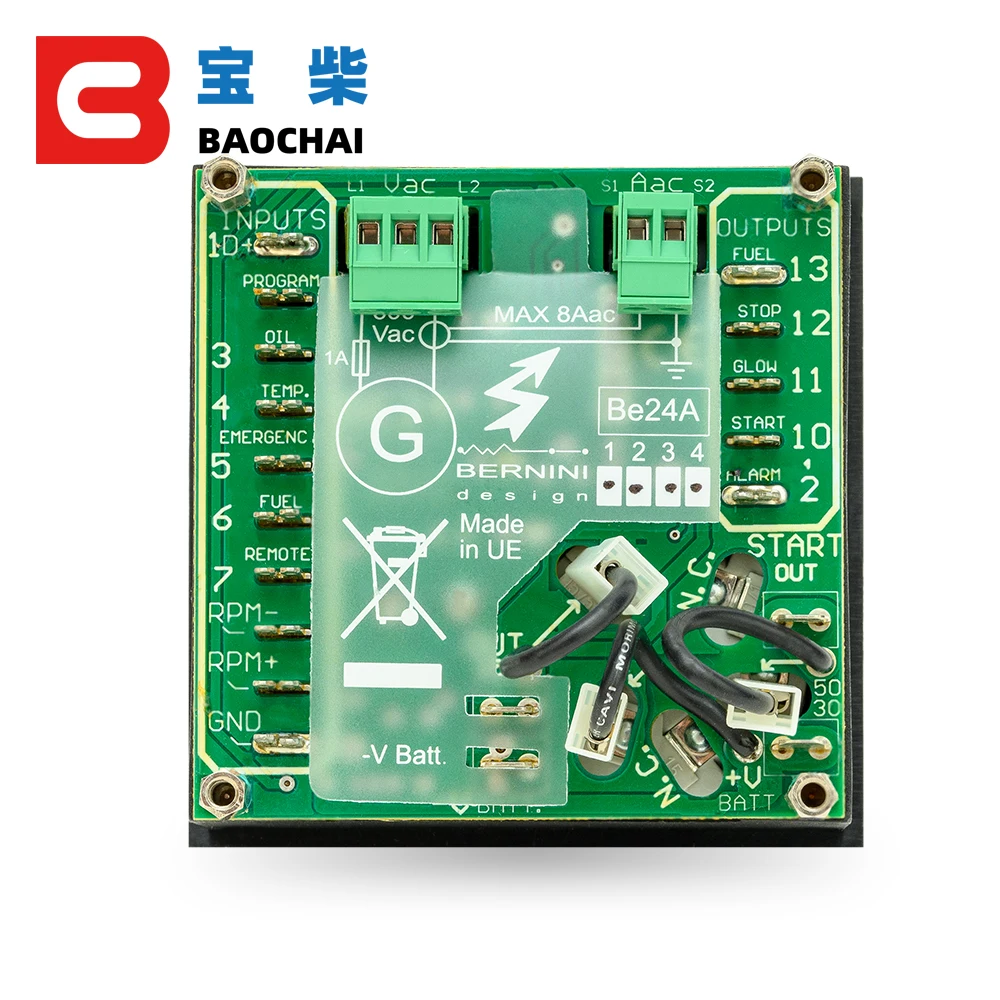 Оригинальная панель управления двигателем дизельного генератора BE24 BE24A BERNINI