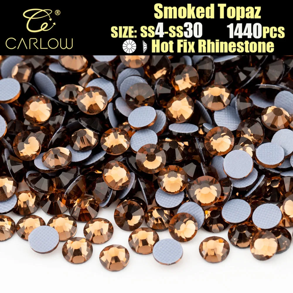 CARLOW прямые продажи с завода высококачественный дымчатый топаз плоской задней