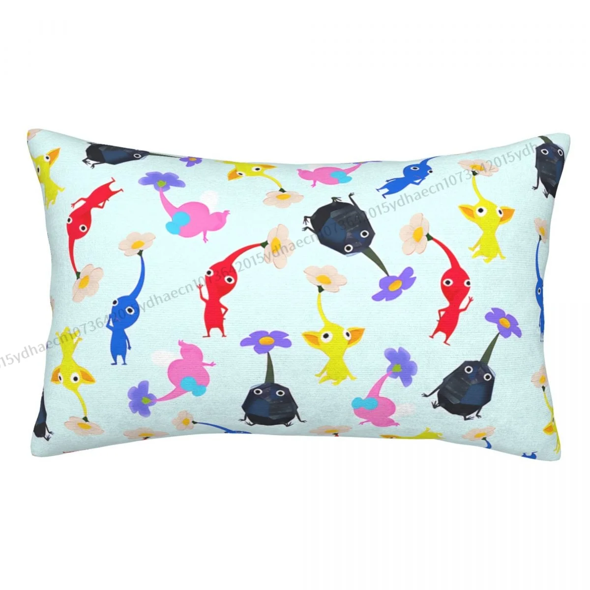 

Characters Cojines Pillowcase Pikmin Game Cushion Home Sofa Chair Print Decorative Coussin Pillow Covers