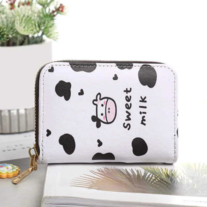 

Women Wallet Small Zipper Girl Wallet Printed Cute Cartoon Pu Leather Ladies Coin Purse Female Multipurpose Card Holder Pocket