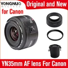 Объектив Yongnuo YN 35 мм, объектив 35 мм F2 с автофокусом для Canon 450D 550D 650D 1100D 5D mark III 700D 600D 70D 60D 6D с креплением EF EOS