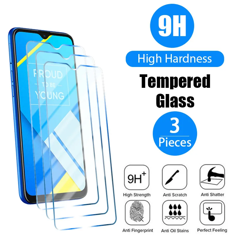 

3PCS Tempered Glass For Realme GT 2 Pro 8i Q3S Q3T Screen Protector on Realme GT Neo 2 2T 8 7 Q3 Pro C21 C21Y C35 phone glass
