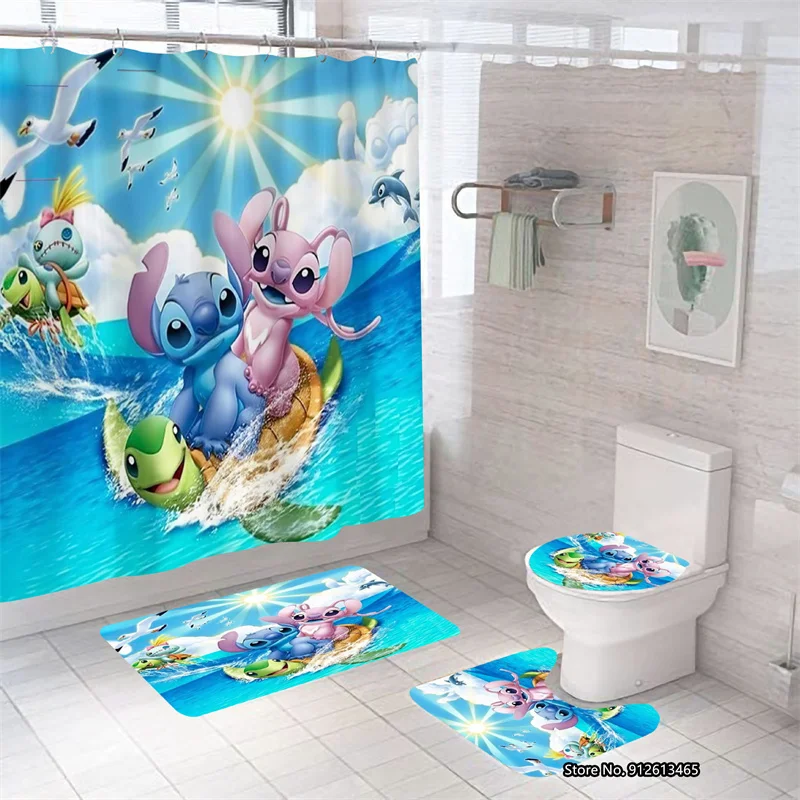 Декоративная душевая занавеска С 3D рисунком из мультфильма Disney для душа коврик