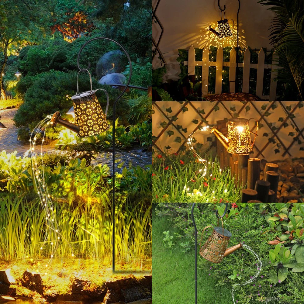 

LED Solar Watering Can Light Hanging Kettle Lantern Light Waterproof Garden Landscape Decoration Lamp for Outdoor Courtyard Lawn