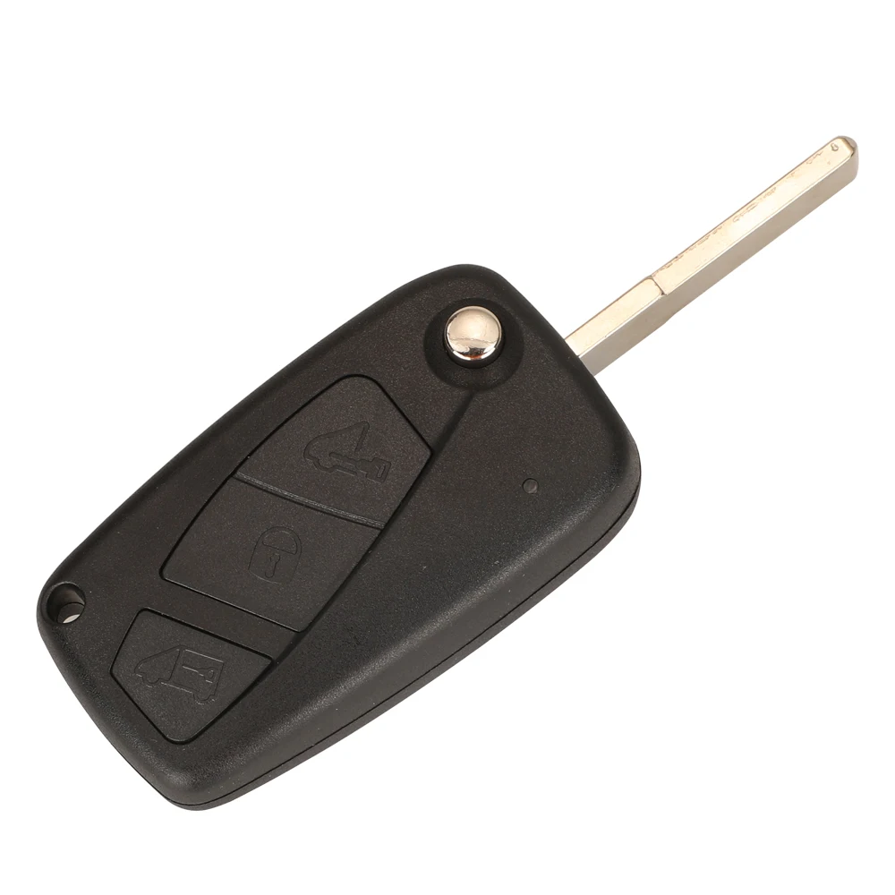 Jingyuqin 2 3 кнопки раскладной Складной Дистанционный Автомобильный ключ оболочка чехол для Peugeot Boxer для Citroen реле для Fiat Ducato SIP22 ключ лезвие
