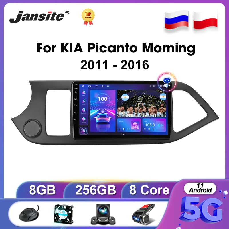 

Jansite 2 Din Android 11 Car Radio For KIA Morning Picanto Multimidia Video Player 8G+256G Carplay Auto DVD Head unit Autoradio