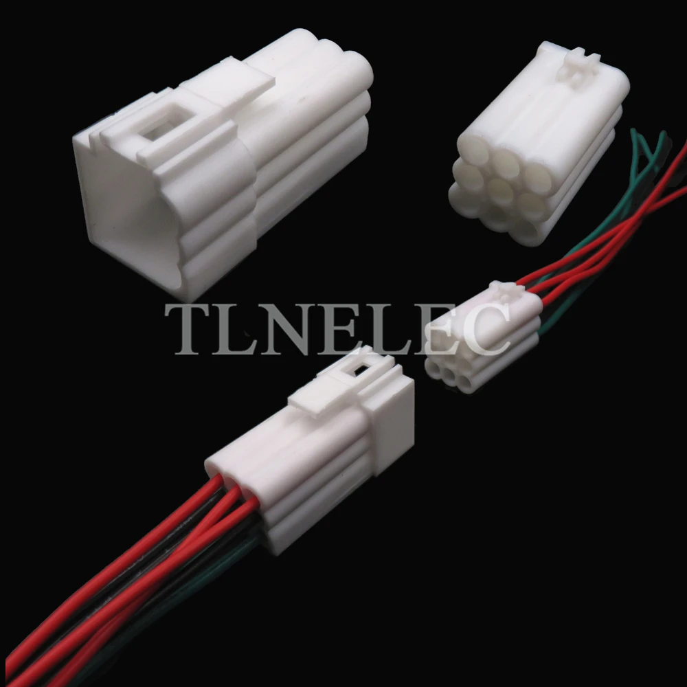 

9 Pin Way Motorcycle Unsealed Socket with Wires Automobile Male Female Wiring Harness Connectors 928523-1 928522-1