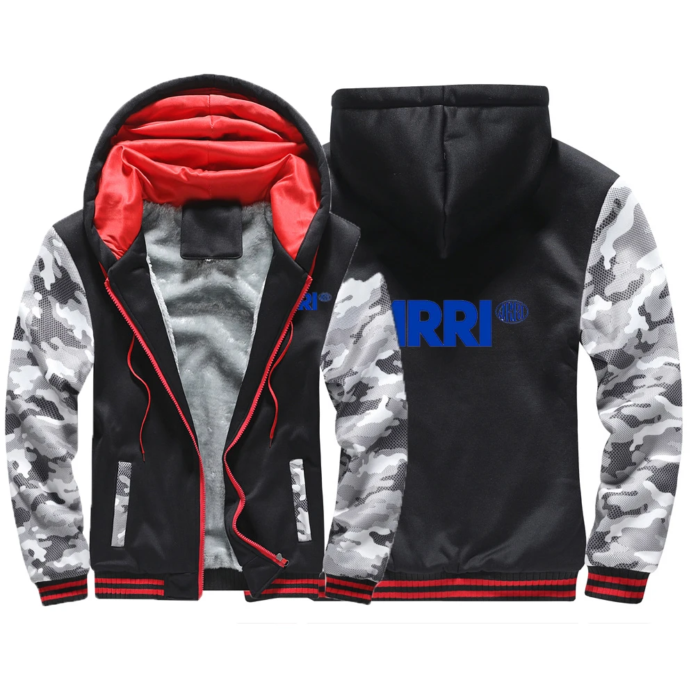 

2022 Men's Film Broadcast Camera Arri Printing Camouflage Hoodies Winter Warm Thicken Fleece Zipper Sweatshirt Jackets Coats