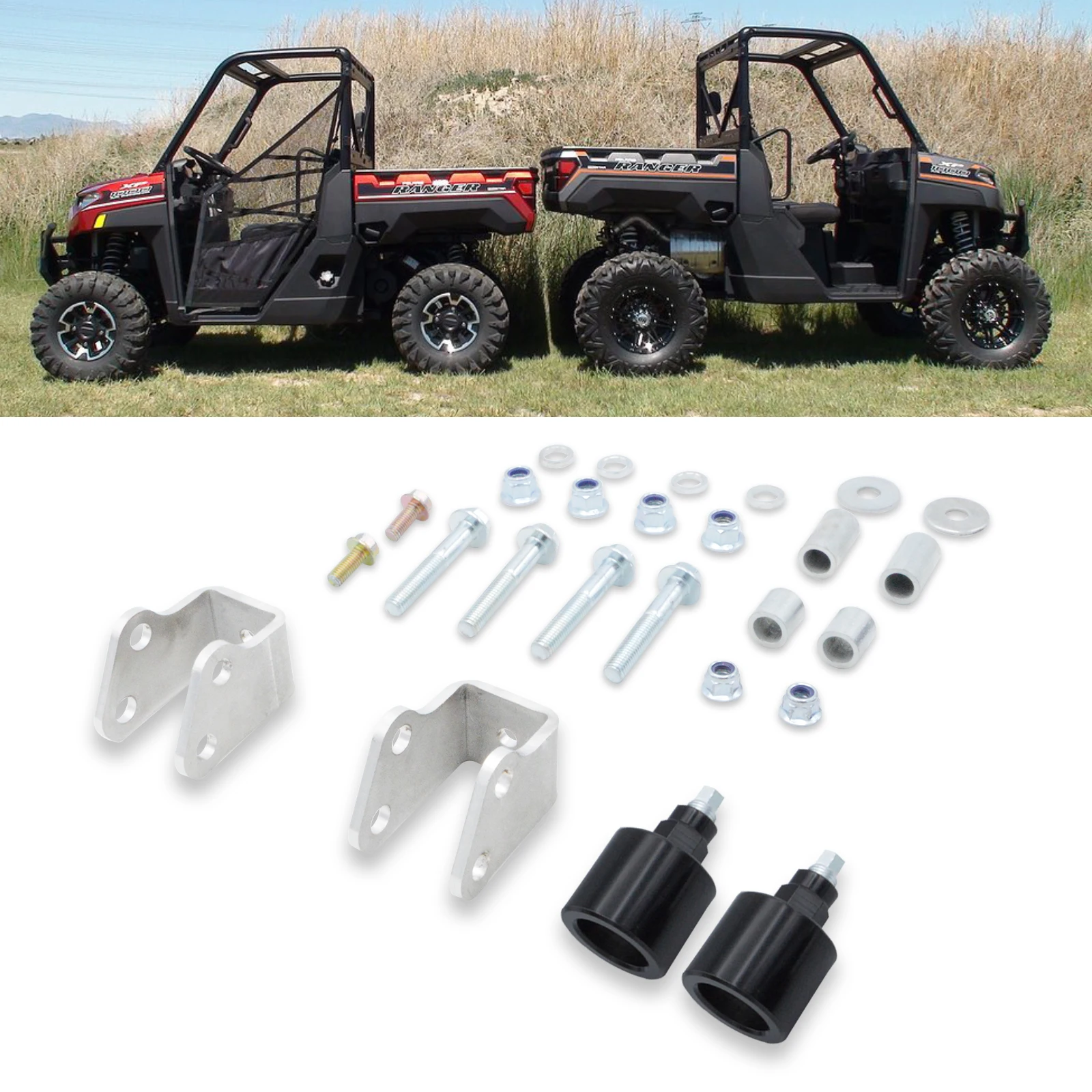 2'' UTV Front & Rear Lift Full Suspension Kit Fits Polaris Ranger 570 Midsize CREW 2019 Polaris Ranger 500/570/CREW Midsize 2014