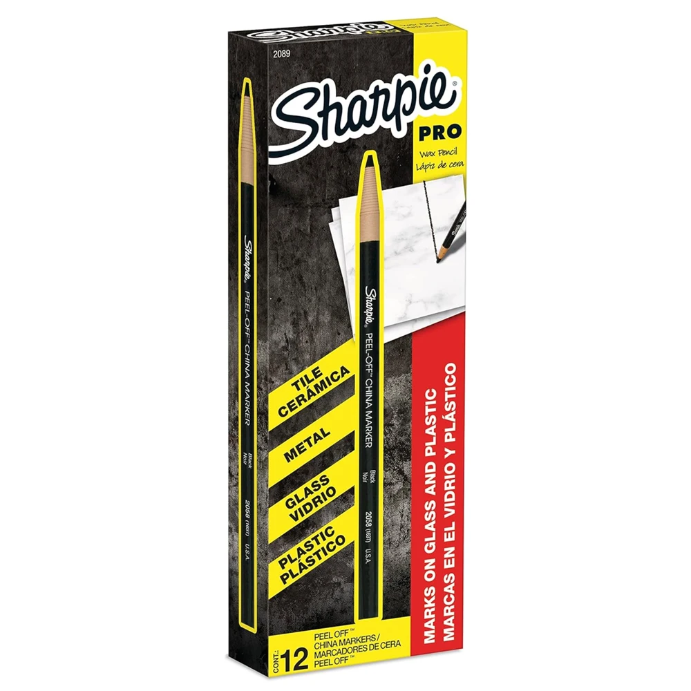 

Sharpie отклеивающиеся масляные карандаши черные 12 шт