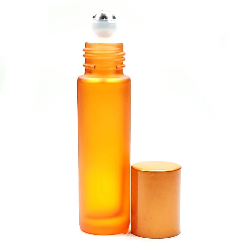 

1pcs 10ML Roll On Bottle Thick Frosted Glass Perfume Bottle Doterra Refillable Empty Roller Essential Oils Vials