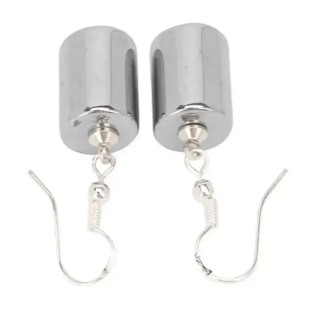 1 пара серег с терагерцовым камнем цилиндрические модные ювелирные изделия драга