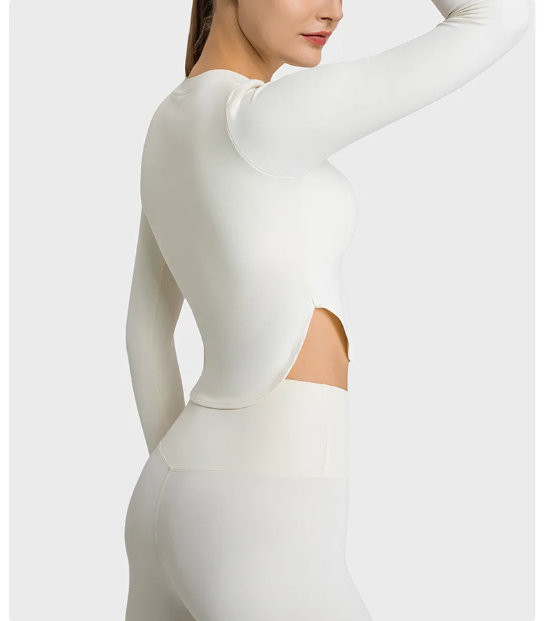 LuluTop Women Gym Sport Shirt Women's Long Sleeve Top Fitness Yoga Crop Top Sportswear Outdoor Leisure Jogging Womens Clothing