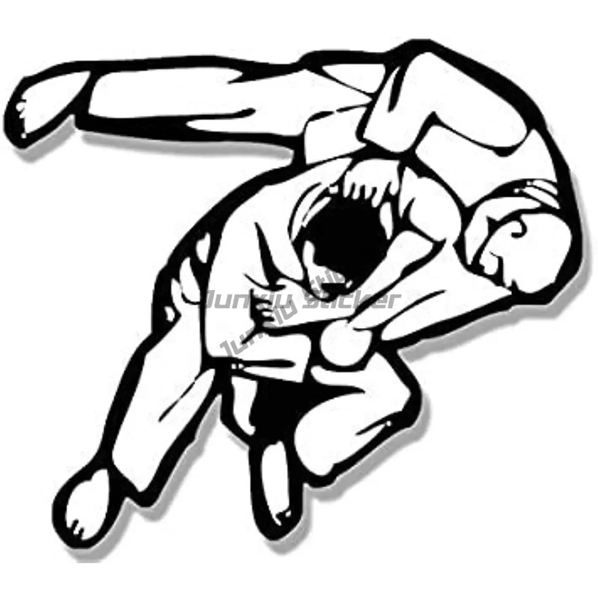 Фото Креативная ПВХ-наклейка Jiu Jitsu BJJ для украшения автомобиля, мотоцикла, шлема, окна, холодильника, стены, аксессуары №2