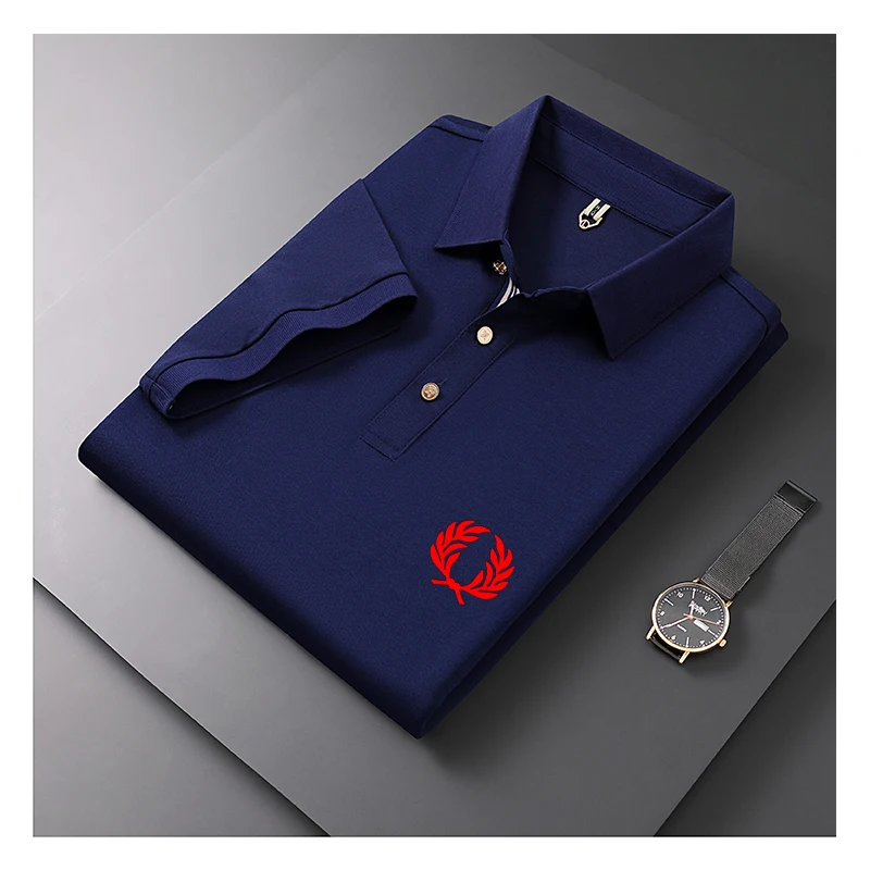 

Chaopai Summer New Men's Polo Shirt Quick drying Polo Neck T-shirt Simple Large Short Sleeve Top