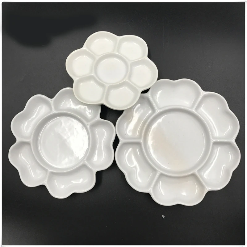 Керамическая палитра Цзиндэчжэнь цветущий пигмент сливы фотография и