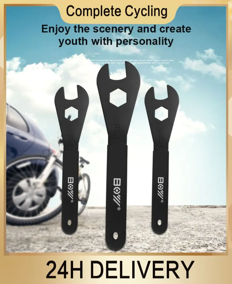 

Bicycle Hub Pedal Repair Wrench Multi-functional Carbon Steel Multi-Spec Wrench For Mountain Bikes Bicycle Repair Tools