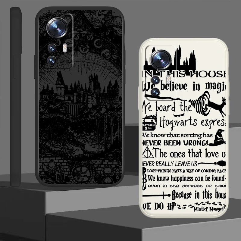 

Potters Harries Castle Logo Phone Case For Xiaomi Mi 10S 10T 10 9 SE 6X A3 A2 CC9E Pro Lite Mix 3 Liquid Rope Funda Cover