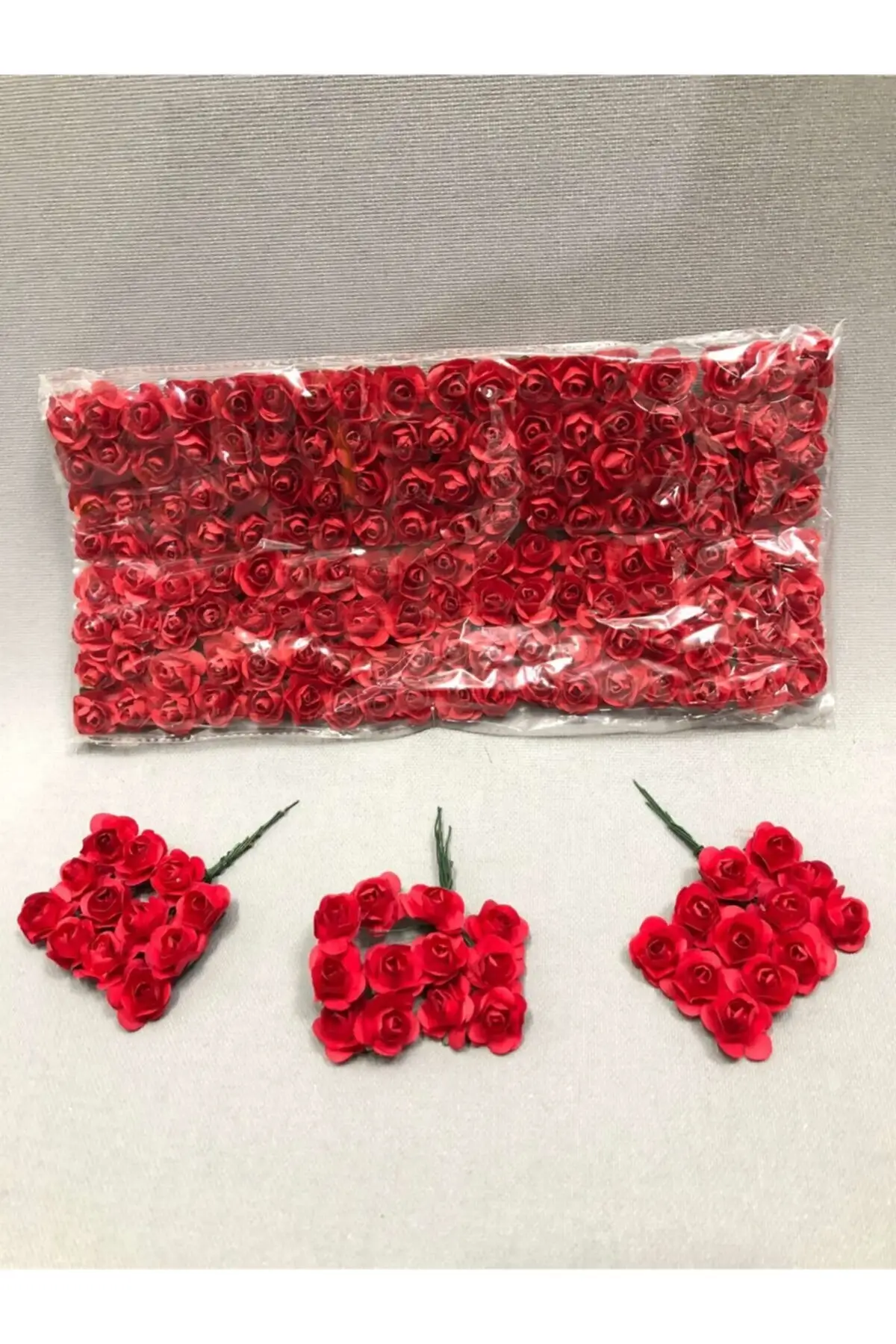

1 package 144 pcs red paper rose flower-tc-1011 decorative strip hobby supplies & entertainment life