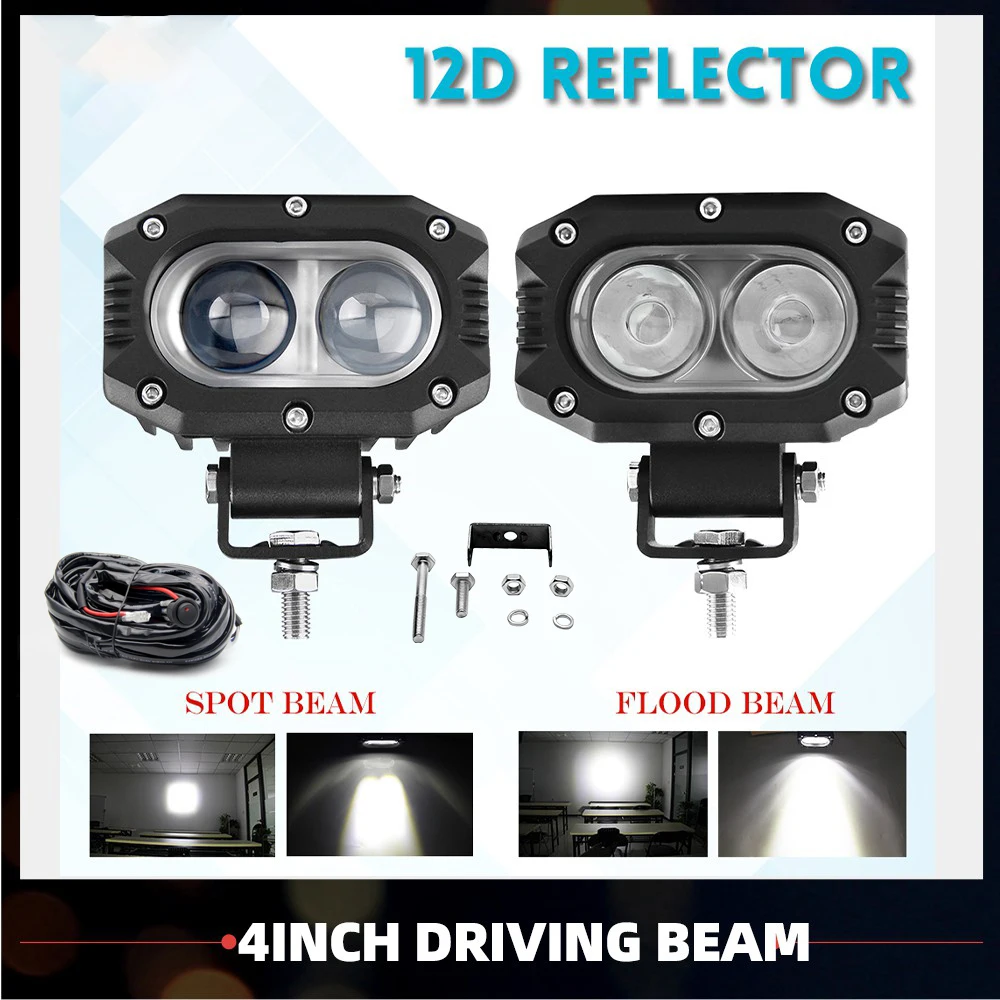 

HAOLIDE LED Light Bar/Work Light 12V 24V LED Bar Offroad Spot Flood Beam For ATV SUV Tractor 4WD Barra LED Auto Driving Light