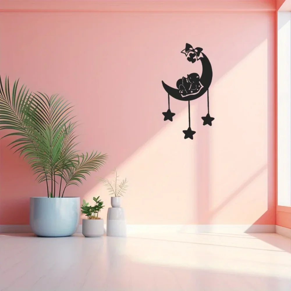 Уникальный Металлический Настенный Художественный Декор С Луной И Милыми