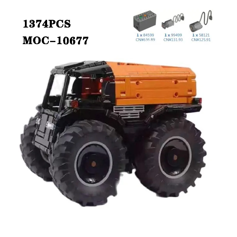 

Building Block MOC-10677 All Terrain Off-road Truck 1374PCS High Difficulty Splicing Model Adult and Children Toy Birthday Gift