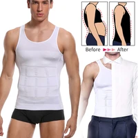 men body shaper slimming vest sweat workout tummy control thermal compression shirts tank top shapewear waist trainer corset