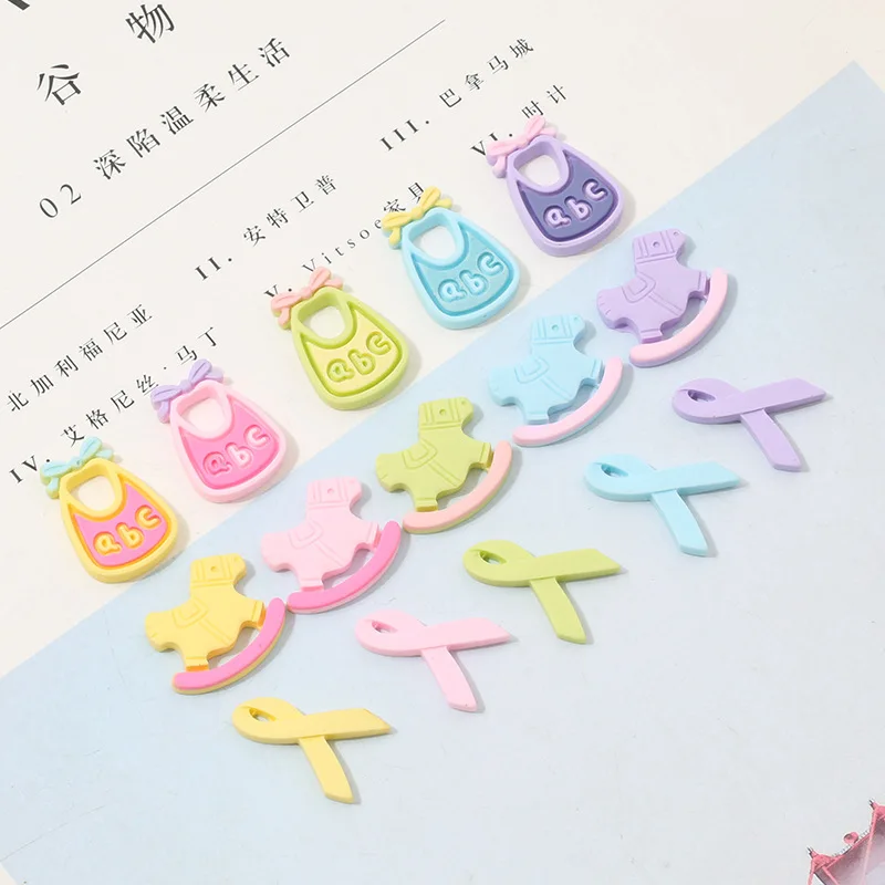 

20pcs Resin Cartoon Cabochons Flatback Cute Unicorn Ice Cream Meteor Resins Embellishments for Jewelry Making Accessories