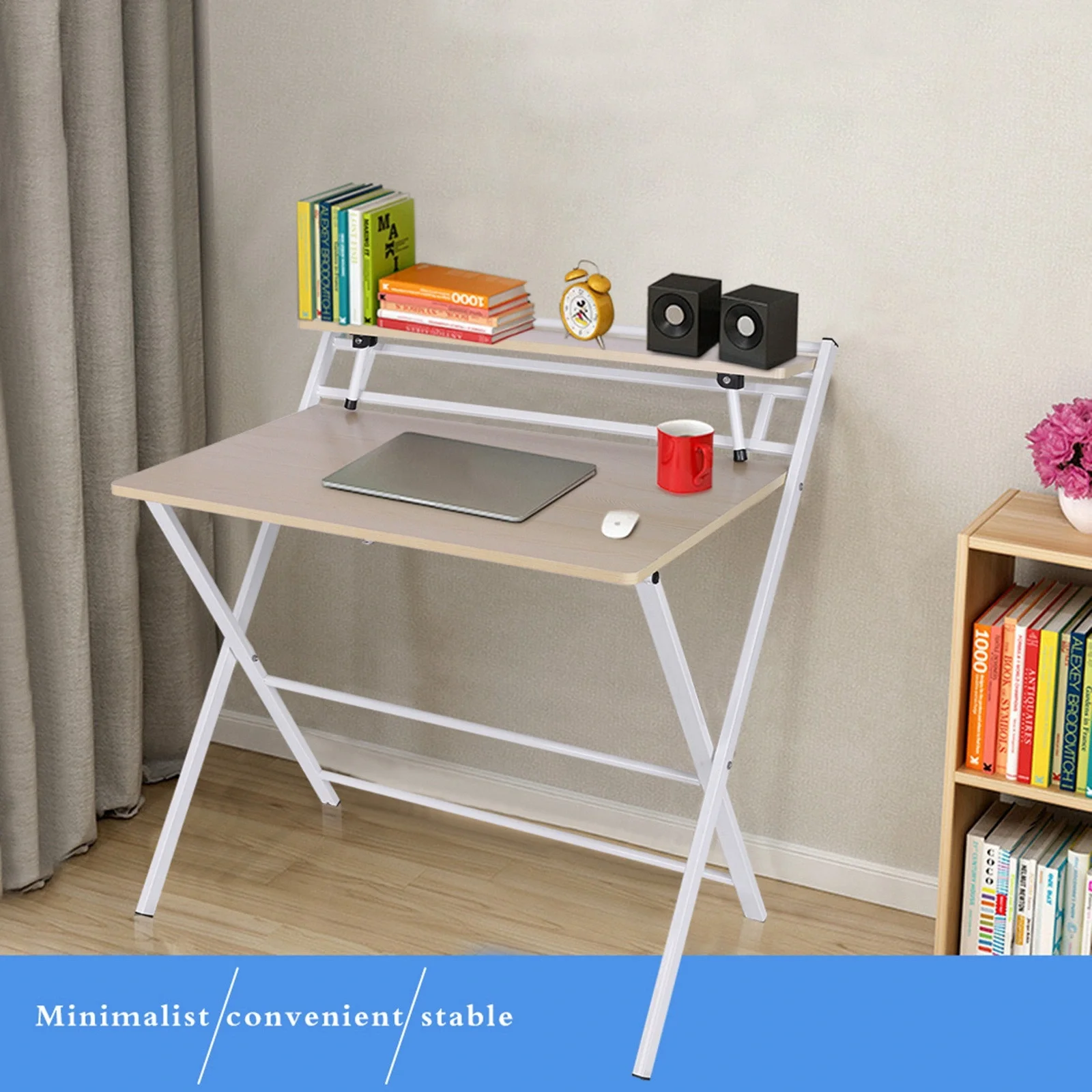 

Folding Study Desk For Small Space Home Office Desk Laptop Writing Table