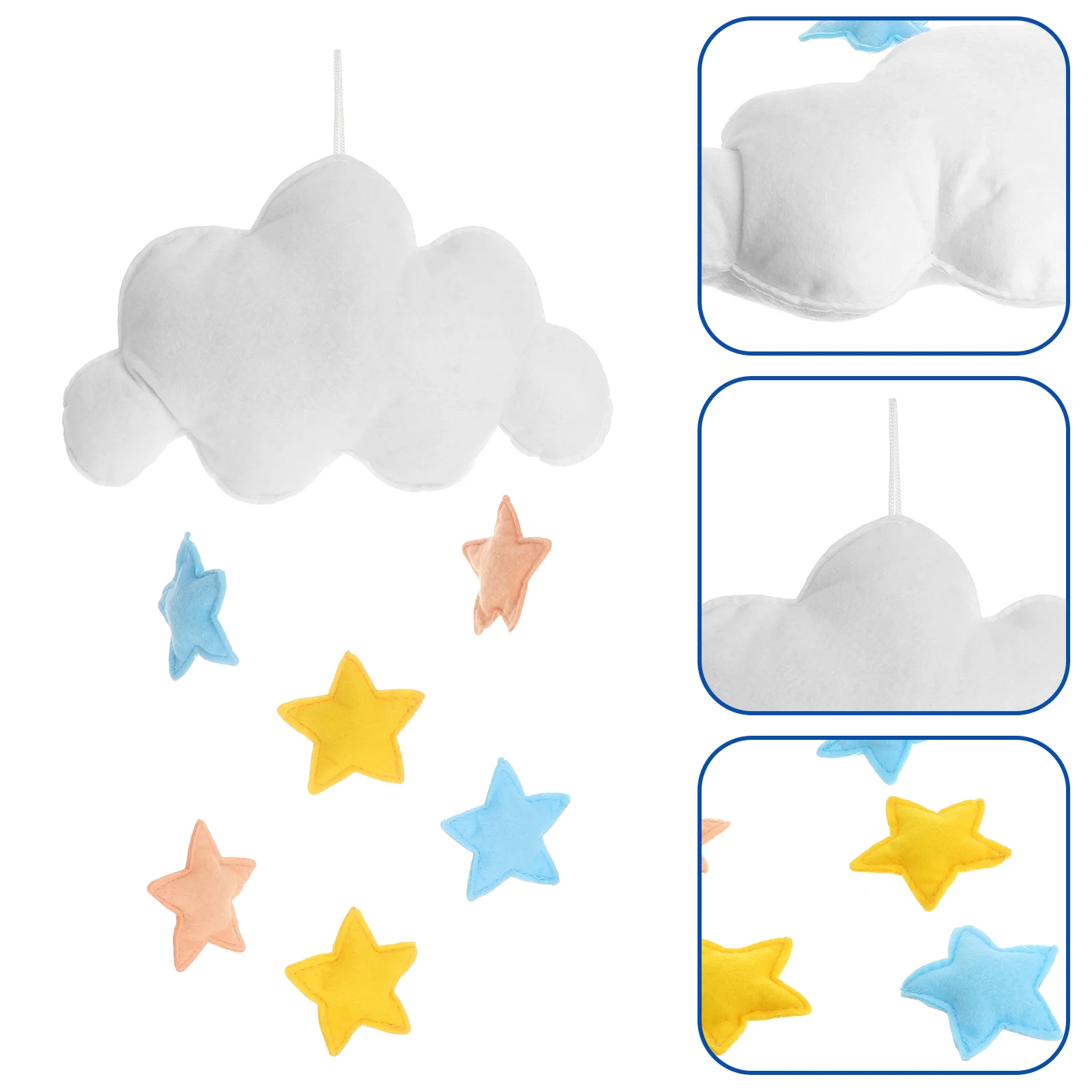 Nursery Crib Mobile Decor Hanging Ceilinginfant Toys Star Mobiles Wind Chimes Stroller Toy