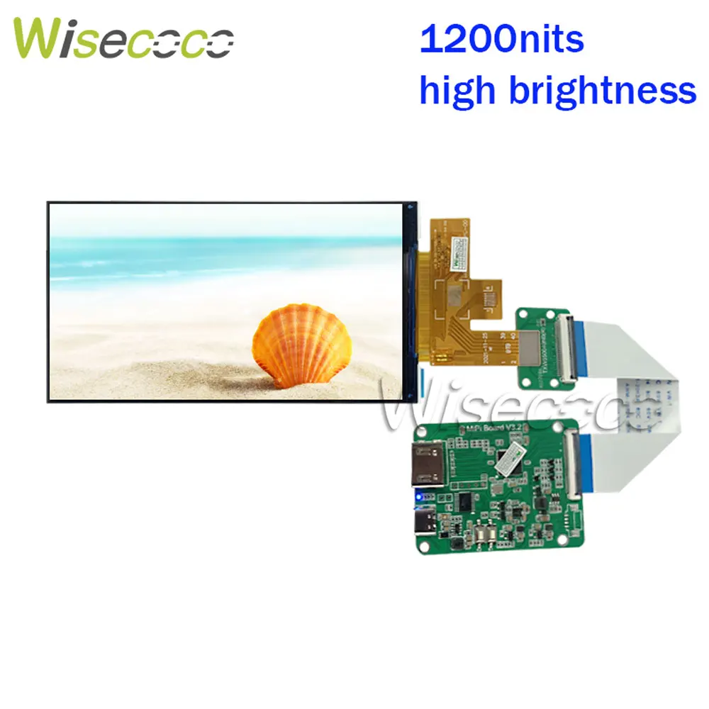 

High Brightness LCD Module 5.5 Inch FHD Display Sunlight Readable 1200nits 1080p IPS Screen For Raspberry Pi Outdoor Industrial