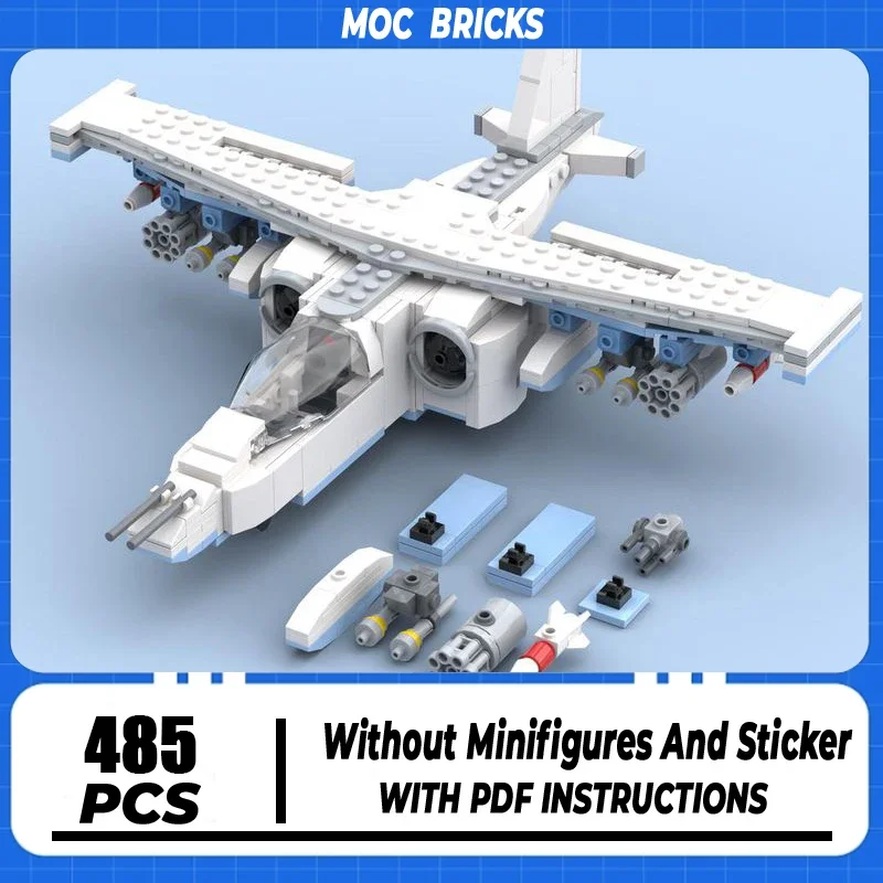Военная серия Moc строительные блоки зимняя камуфляжная модель истребителя