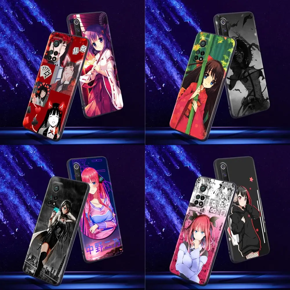 

Phone Case for Xiaomi Mi 9 9T SE Case 10T 10S MiA2 Lite CC9 Pro Note 10 Pro 5G Soft Silicone Anime Girl Kakeguri Japan Comics