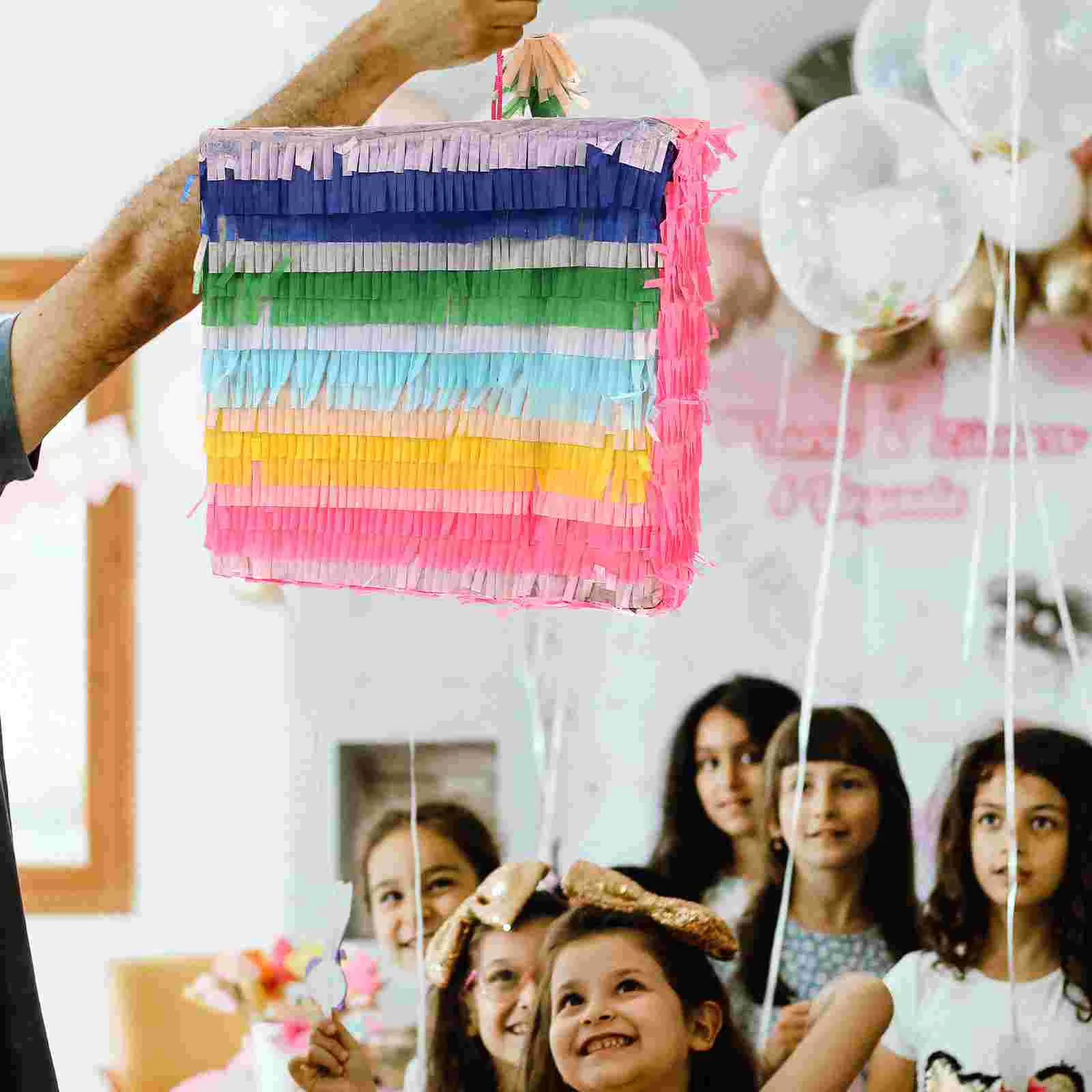 

Decor Birthday Party Pinata Small Paper Pendant Festival Props Filled Child Candy Container