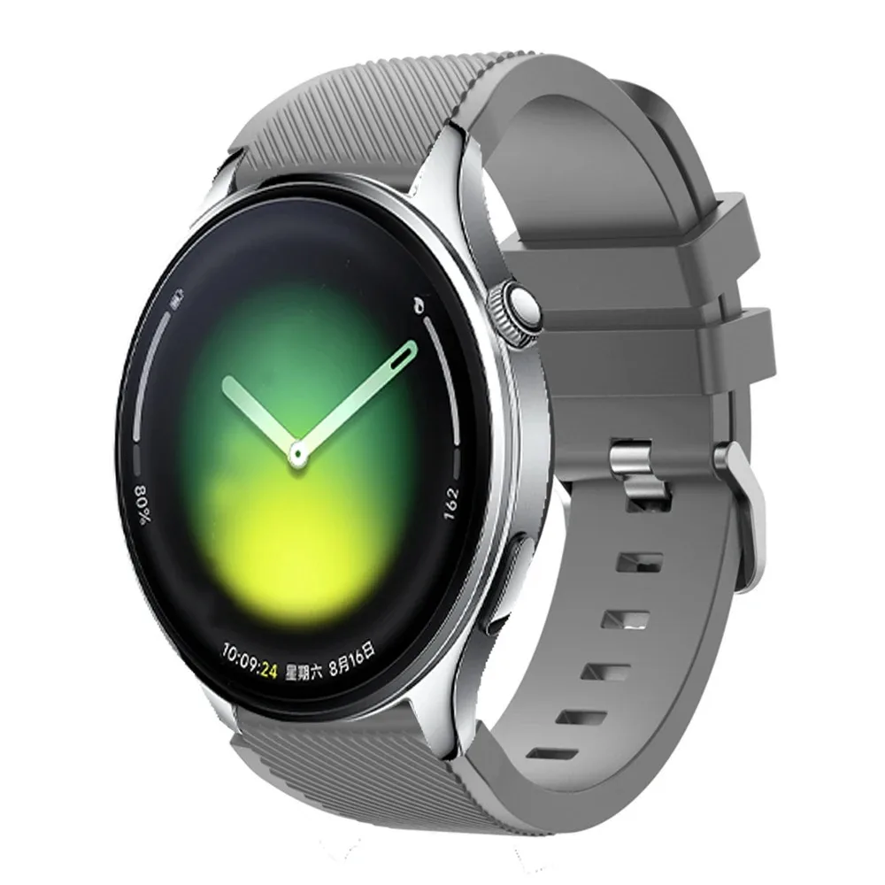 Фото Силиконовый ремешок 22 мм для Xiaomi Watch 5/S4 Sport/2 Pro, удобный браслет для Realme Watch 5/S/3 Pro/OPPO Watch S/X2/4 Pro №5