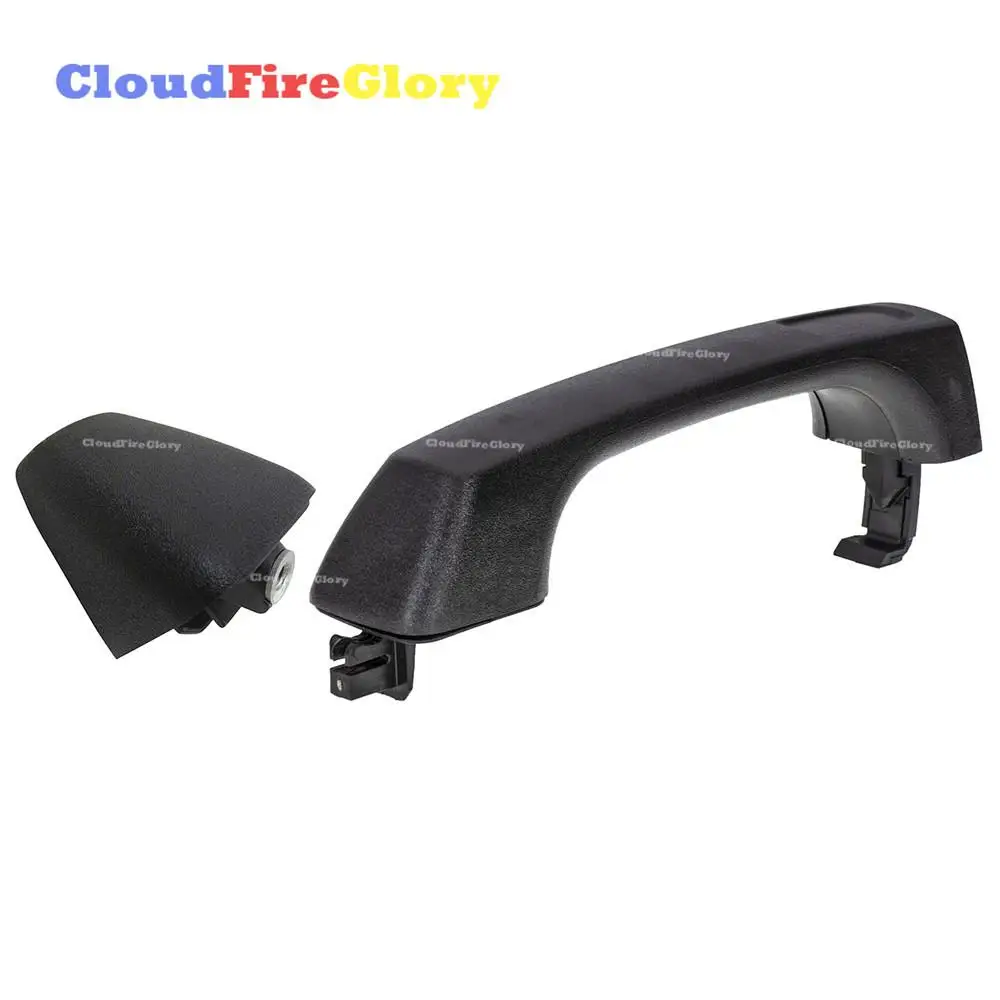 CloudFireGlory For Hummer H3 2006-2010 H3T 2009-2010 Pair Front Rear Left Right Exterior Door Handle Black 25957909 25957911