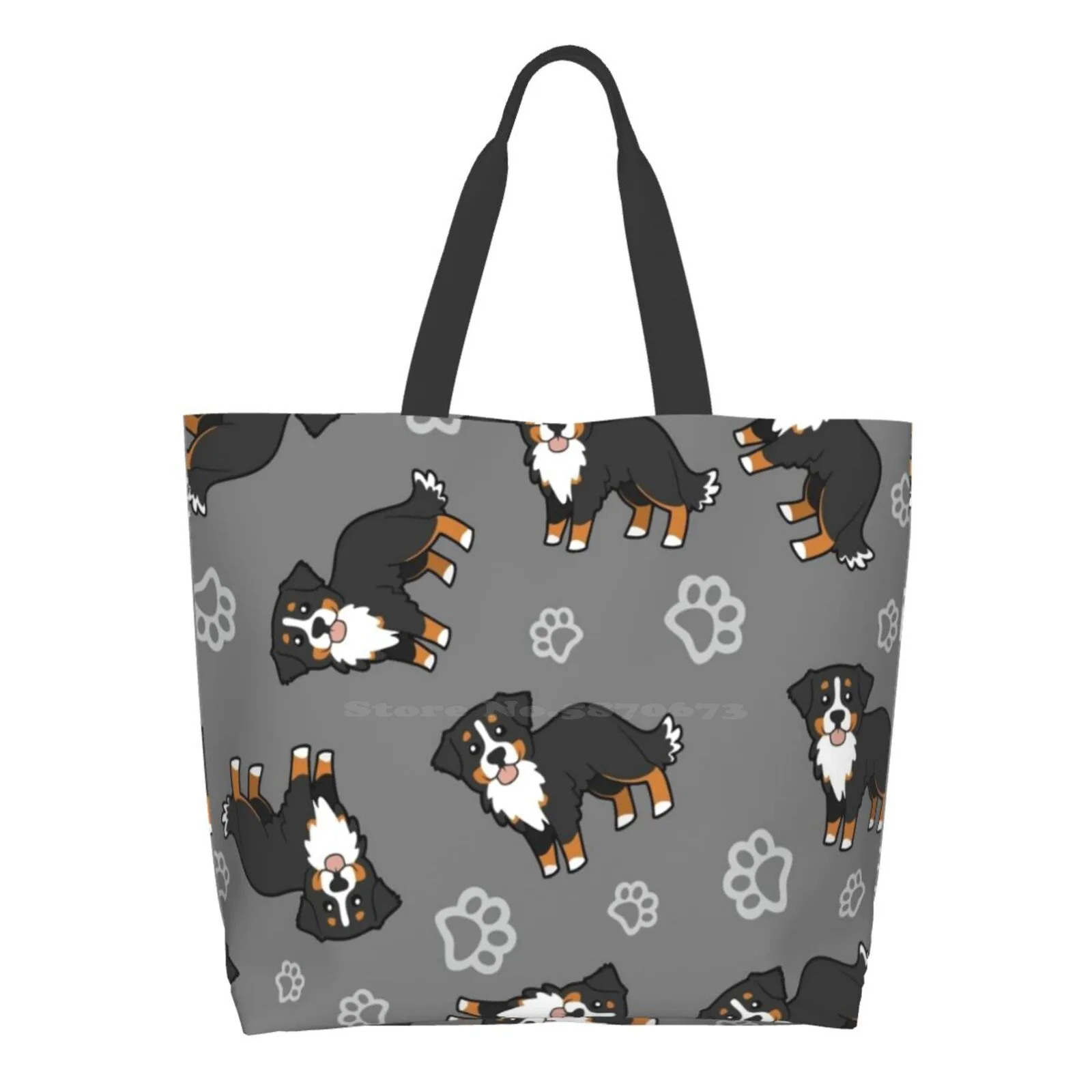 

Bernese Mountain Dog Reusable Household Tote Bags Storage Bags