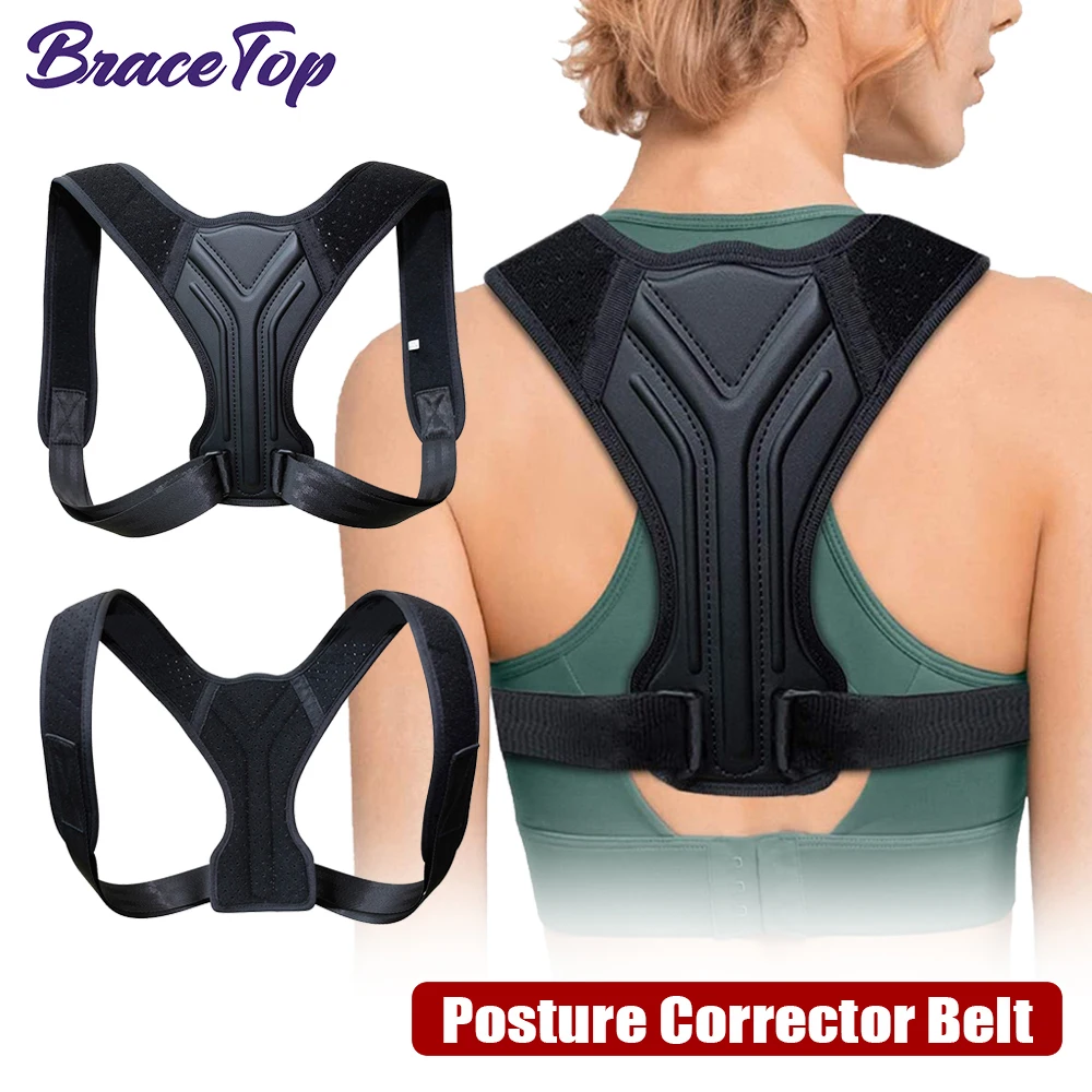 

BraceTop Medical Adjustable Back Posture Corrector Spine Back Brace Shoulder Lumbar Support Belt Posture Correction Health Care
