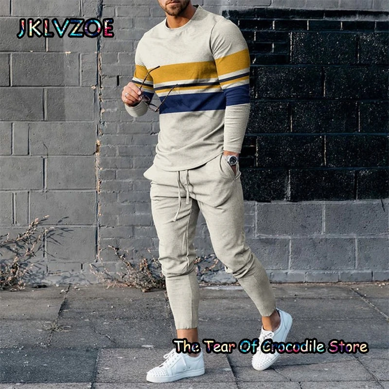 

Men's Sportswear Long-sleeved Suit, Two Summer And Autumn Sportswear Men's Casual Wear Outdoor Running Clothes, Jogging Clothes.