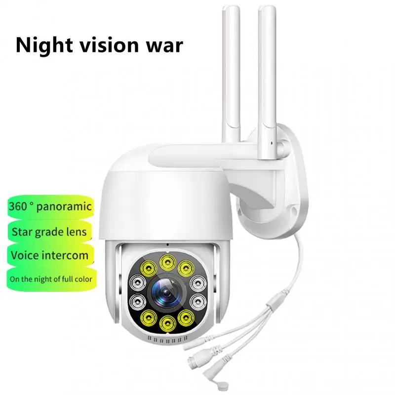 

Waterproof Home Security Camera Outdoor Night Vision Camera Wifi PTZ Speed Dome Camera Two-Way Voice Intercom Wireless IP Camera