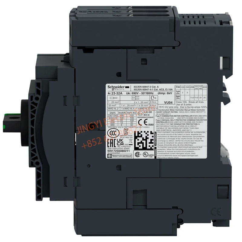 Schneider TeSys Deca GV3P73 Автоматический выключатель с термомагнитным двигателем 62-73A