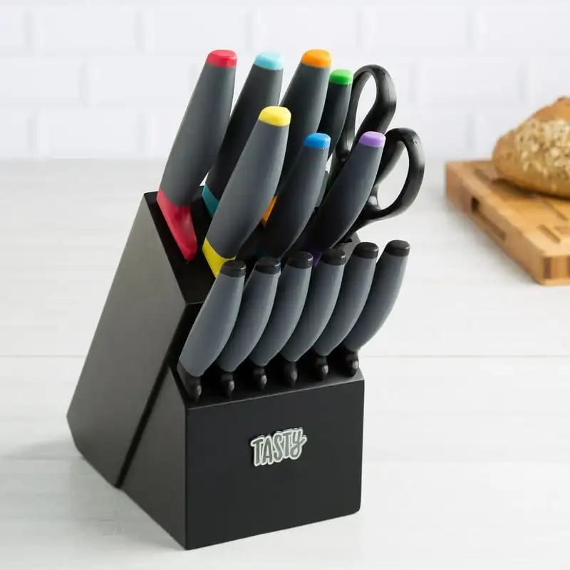 

Piece Block Knife Set, Stainless Steel סכין לבשר מקצועי לבשר ножи Knife wood handle Sushi knife japan Fold