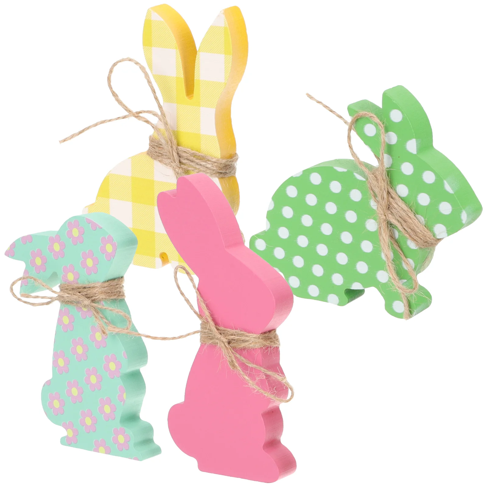 

Bunny Rabbit Easter Decor Table Signs Wooden Desktop Ornaments Centerpiece Wood Decoration Spring Ornament Year Sign Decorations