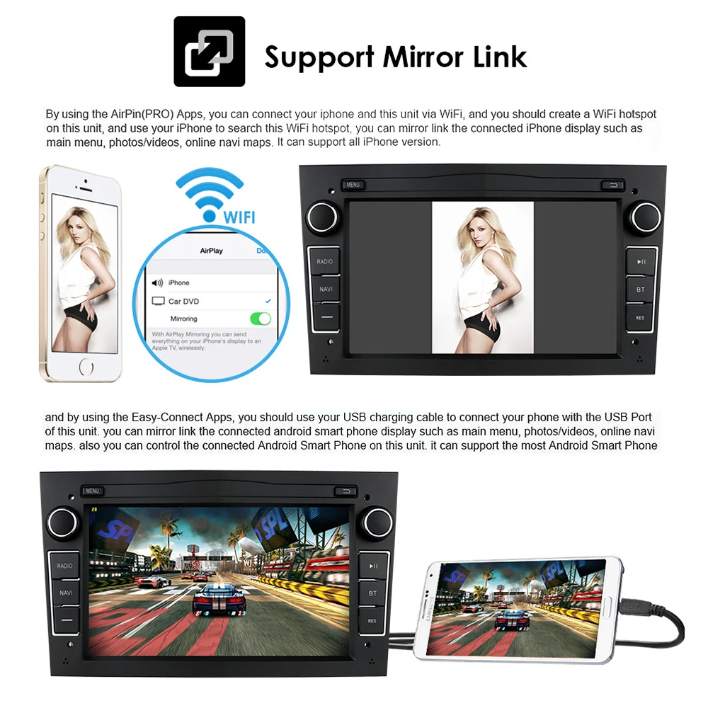 $114.48 4G WIFI 2 Din Android 10 Car NODVD GPS Navigation radio for Opel Astra H G J Antara vectra c b Vivaro astra H corsa c d zafira b
